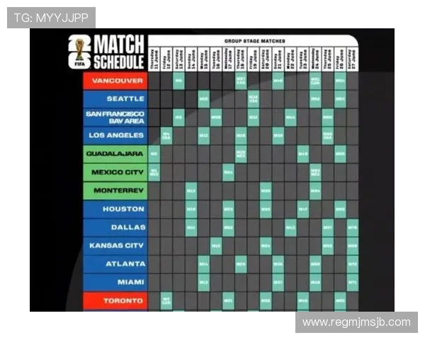 2026年足球世界杯比赛时间表及赛程安排指南，帮助球迷合理规划观赛时间